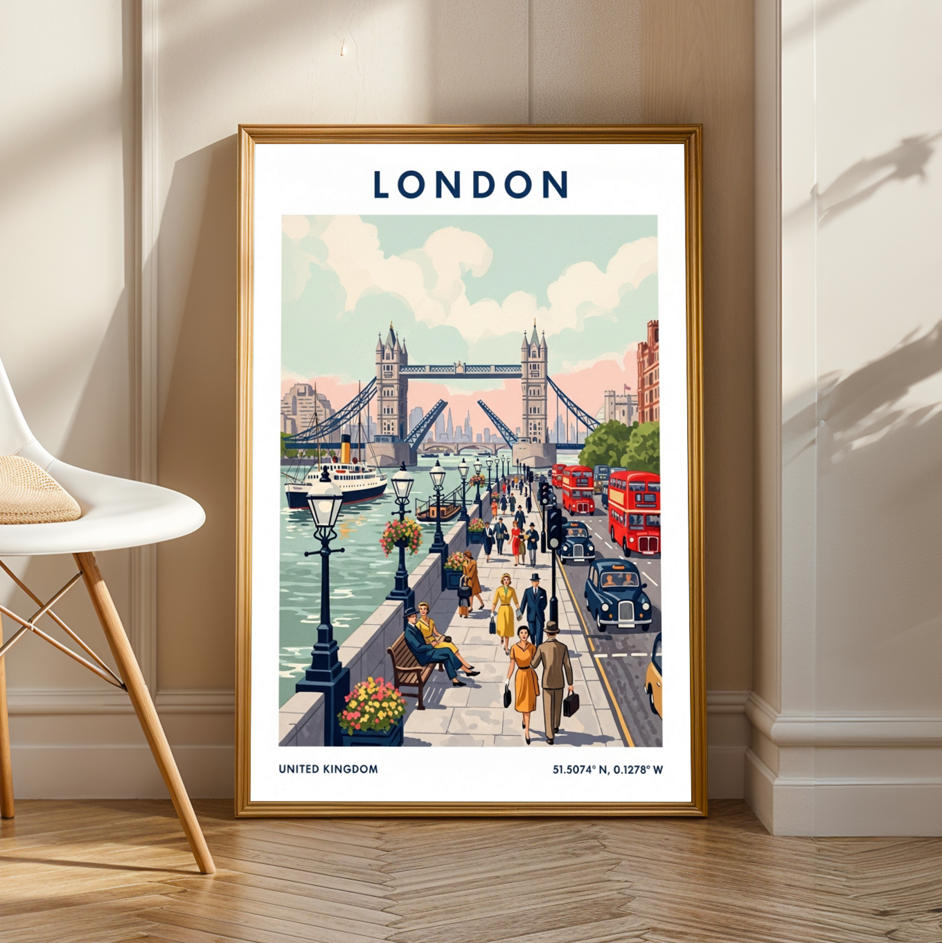 London Vintage Poster - Classic British Travel Wall Art
