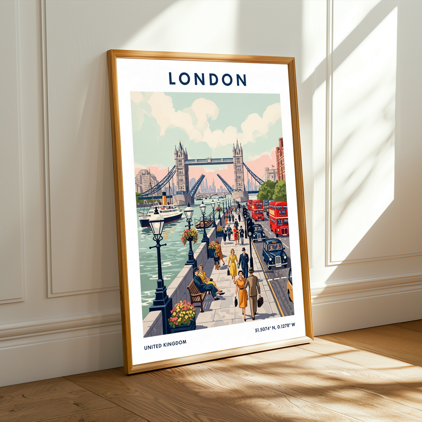 London Vintage Poster - Classic British Travel Wall Art