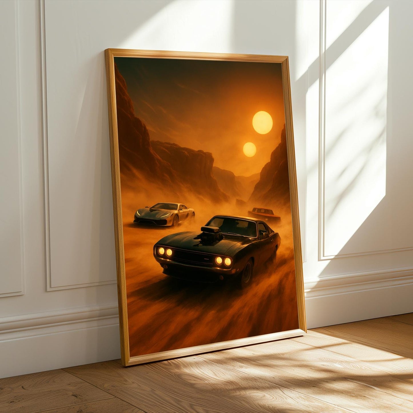 Fast and Furious Pod Race Poster - Desert Racing Sci-Fi Art