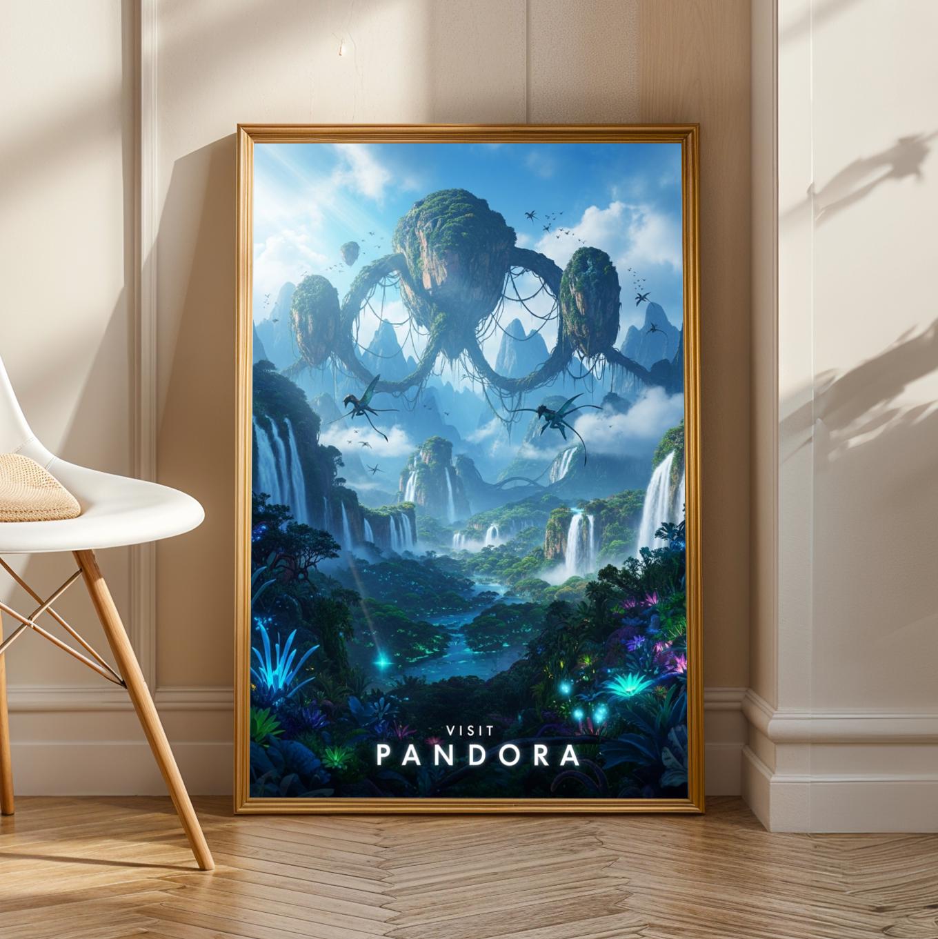 Pandora Floating Mountains Poster - Avatar Fantasy Art
