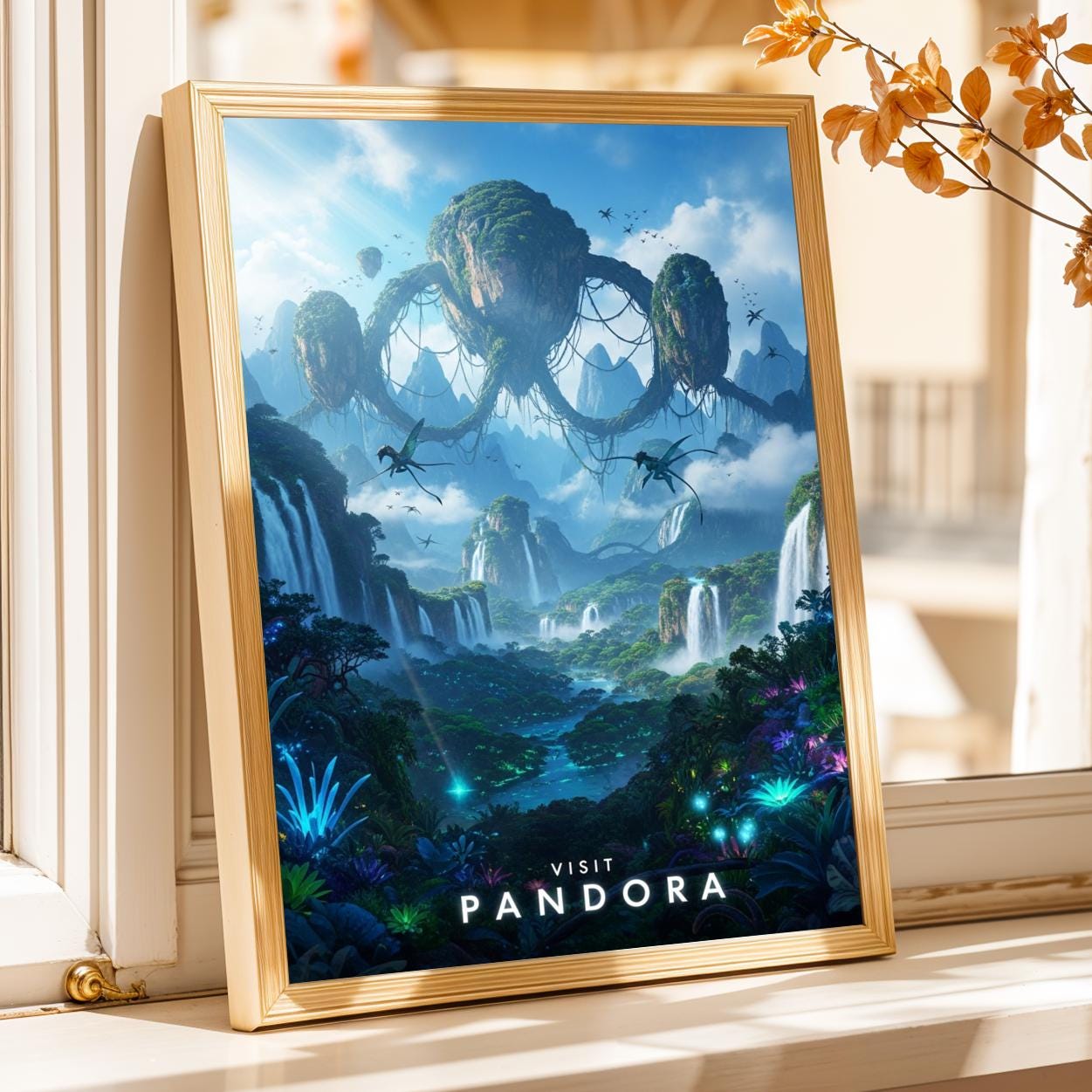 Pandora Floating Mountains Poster - Avatar Fantasy Art