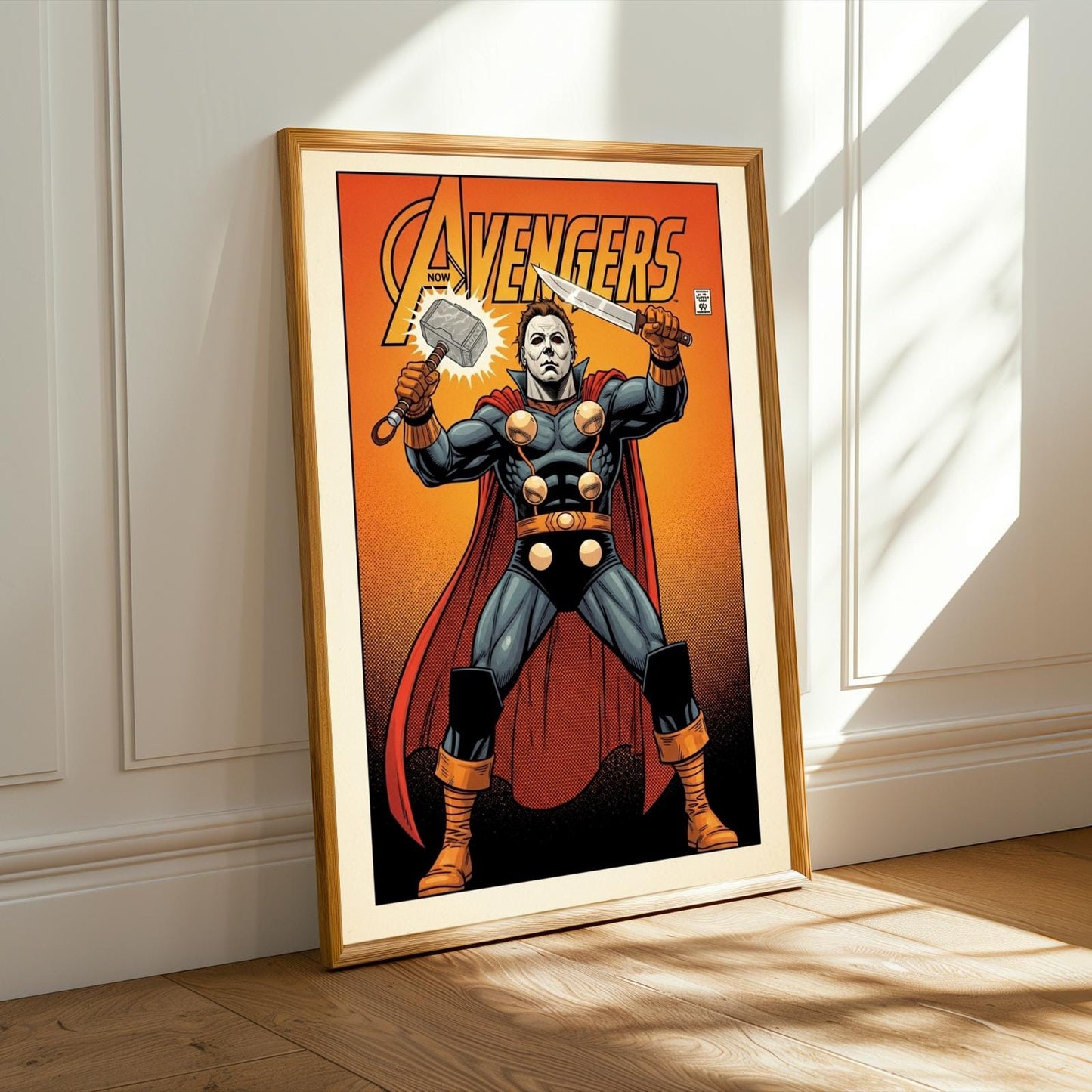 Michael Myers as THOR Poster - Comic Book Art Print
