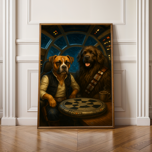Space Adventure Dogs Poster