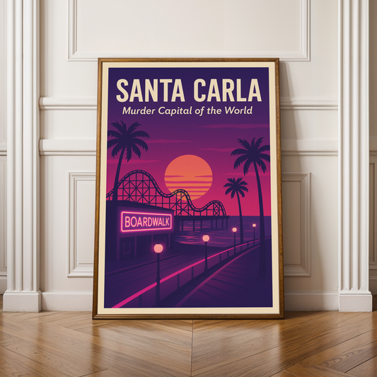 Lost Boys Santa Carla Travel Poster
