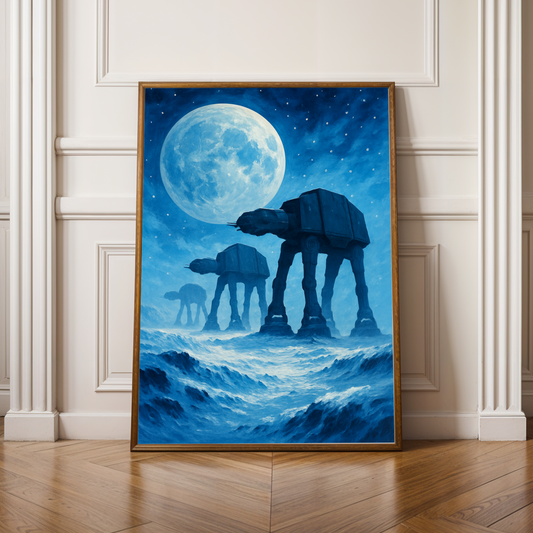 Star Wars AT-AT Poster - Battle of Hoth Wall Art