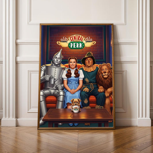 Central Perk Café Crossover Poster - Pop Culture Art  - FRIENDS meets OZ