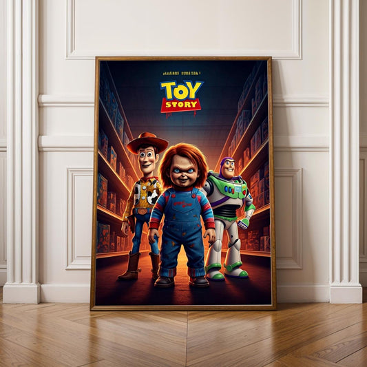 Toy Story x Child's Play Crossover Poster - Funny Wall Art