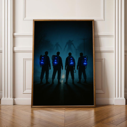 Ghostbusters Stranger Things - Retro Sci-Fi Art