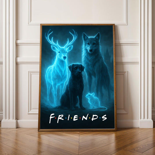 Marauders Era Animagus Poster - Magical Animal Art